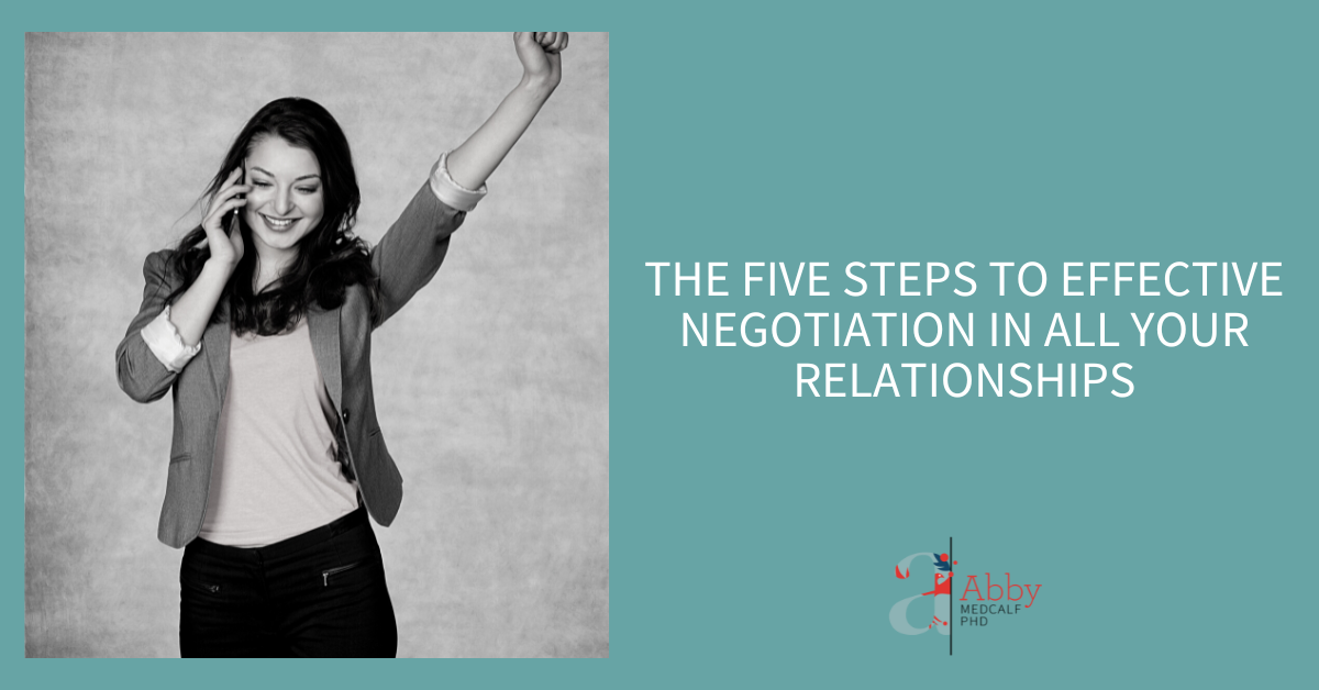 The Five Steps To Effective Negotiation In All Your Relationships Abby Medcalf 4451