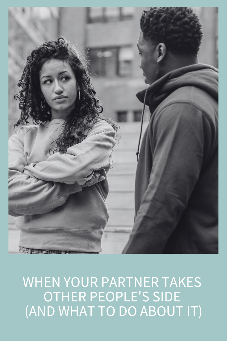 partner takes other people's side