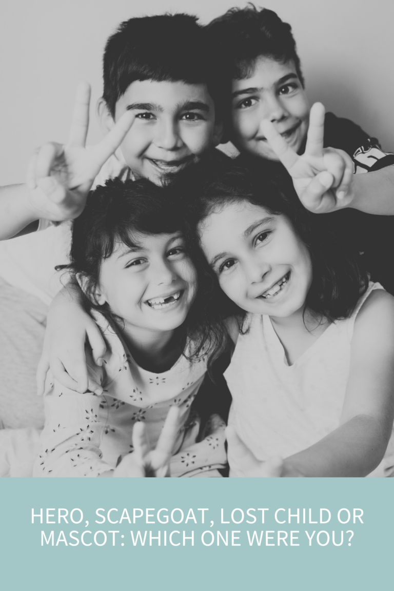 The Four Family Roles: Hero, Scapegoat, Lost Child and Mascot (And Which One You’re Still Playing) (Podcast Episode 395)